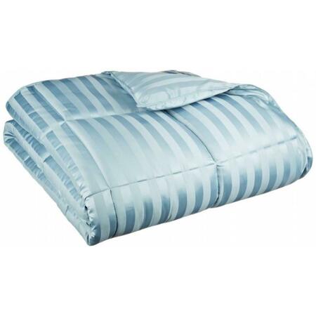 GRAND DOWN All Season Wide Stripes Down Alternative Comforter Full/Queen-Smoke Blue COMFORTER F/Q ST-SB (1in)